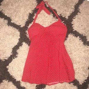 Kina polka dot halter top